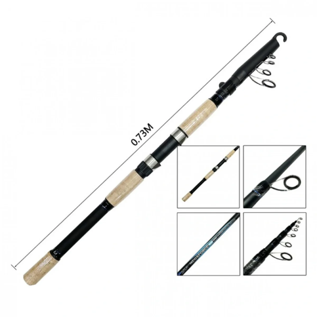 Τηλεσκοπικό Καλάμι Ψαρέματος Spinning 3m - Ιδανικό για Αρχάριους και Προχωρημένους