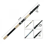 Τηλεσκοπικό Καλάμι Ψαρέματος Spinning 3m - Ιδανικό για Αρχάριους και Προχωρημένους