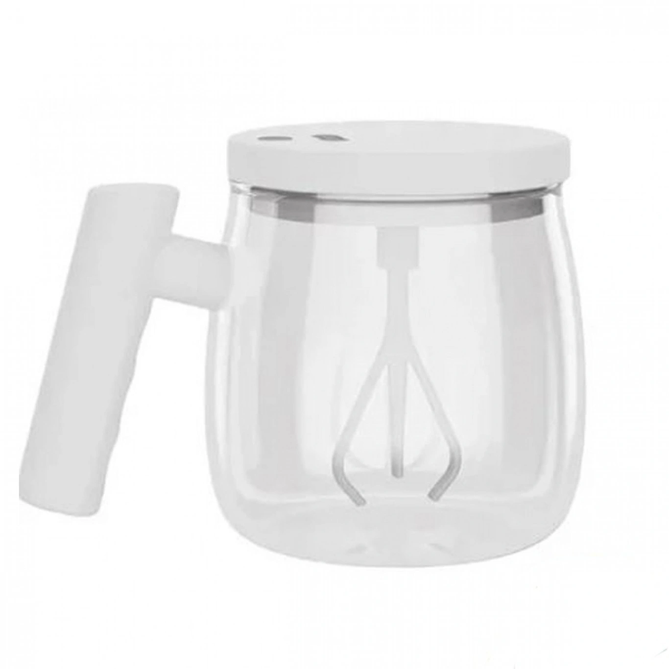 Γυάλινη Κούπα 400ml με Αυτόματο Αναδευτήρα και Καπάκι USB – Λευκό Self Stirring Mug Γυάλινη Κούπα 400ml με Αυτόματο Αναδευτήρα και Καπάκι USB – Λευκό Self Stirring Mug