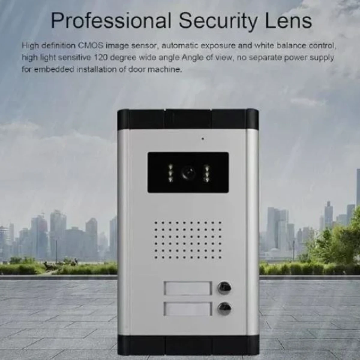 Κιτ Θυροτηλέφωνου με 2 Εγχρωμες Θυροτηλεοράσεις LCD 7” και 1 Κουδούνι με Υπέρυθρη Κάμερα