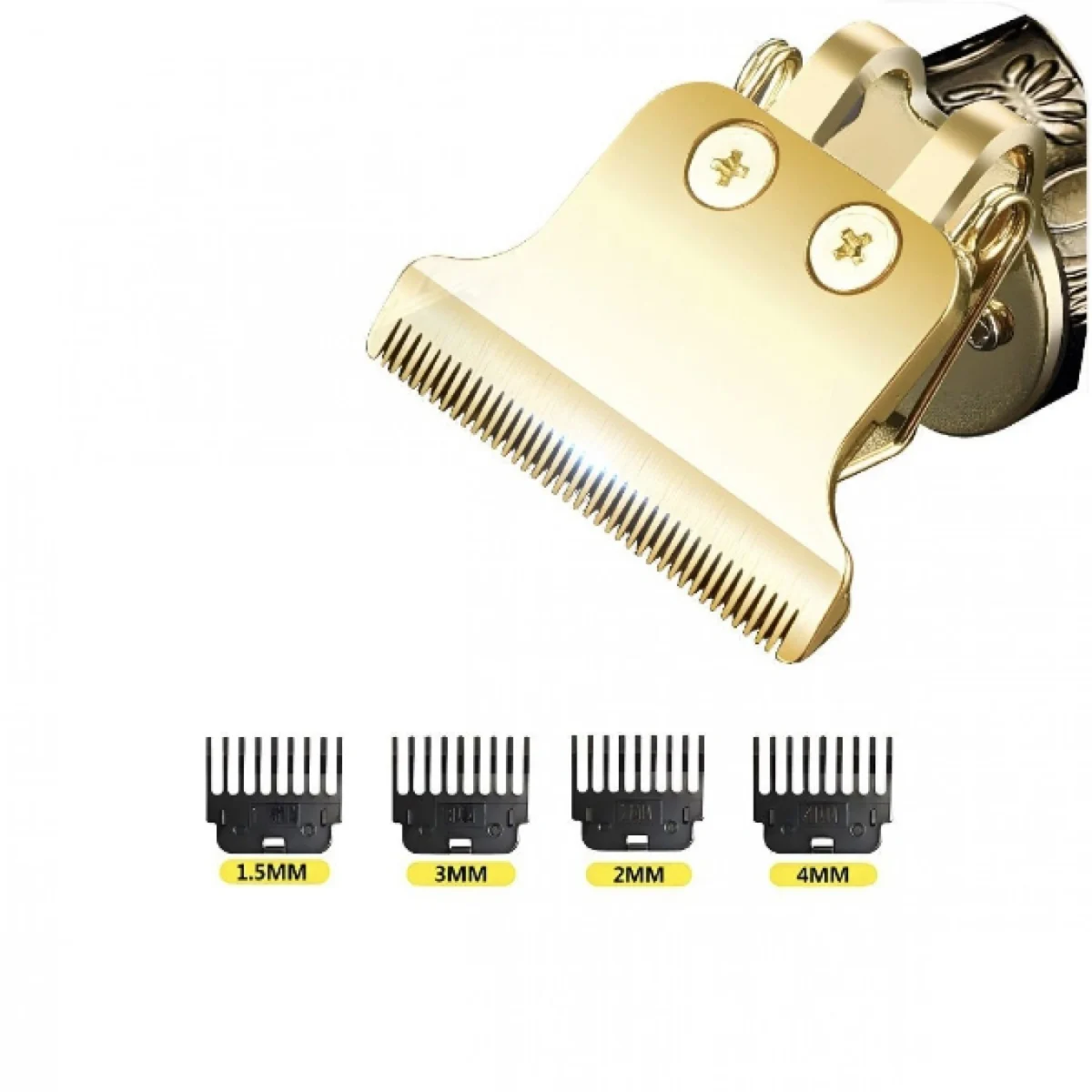 LW-148 Επαγγελματική Επαναφορτιζόμενη Κουρευτική Μηχανή Ρυθμιζόμενου Μήκους Κοπής - Χρυσή με Ανάγλυφο Δράκο