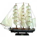 Μεγάλο Χριστουγεννιάτικο Ξύλινο Καράβι 72x68x12cm - Διακοσμητικό Ιστιοφόρο