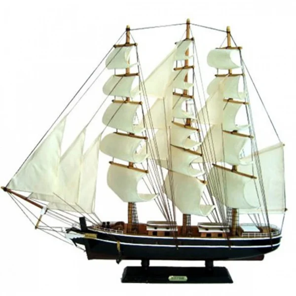 Μεγάλο Χριστουγεννιάτικο Ξύλινο Καράβι 72x68x12cm - Διακοσμητικό Ιστιοφόρο