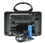 Ρετρό Επαναφορτιζόμενο Φορητό Ραδιόφωνο με Φακό - Multimedia Radio Player