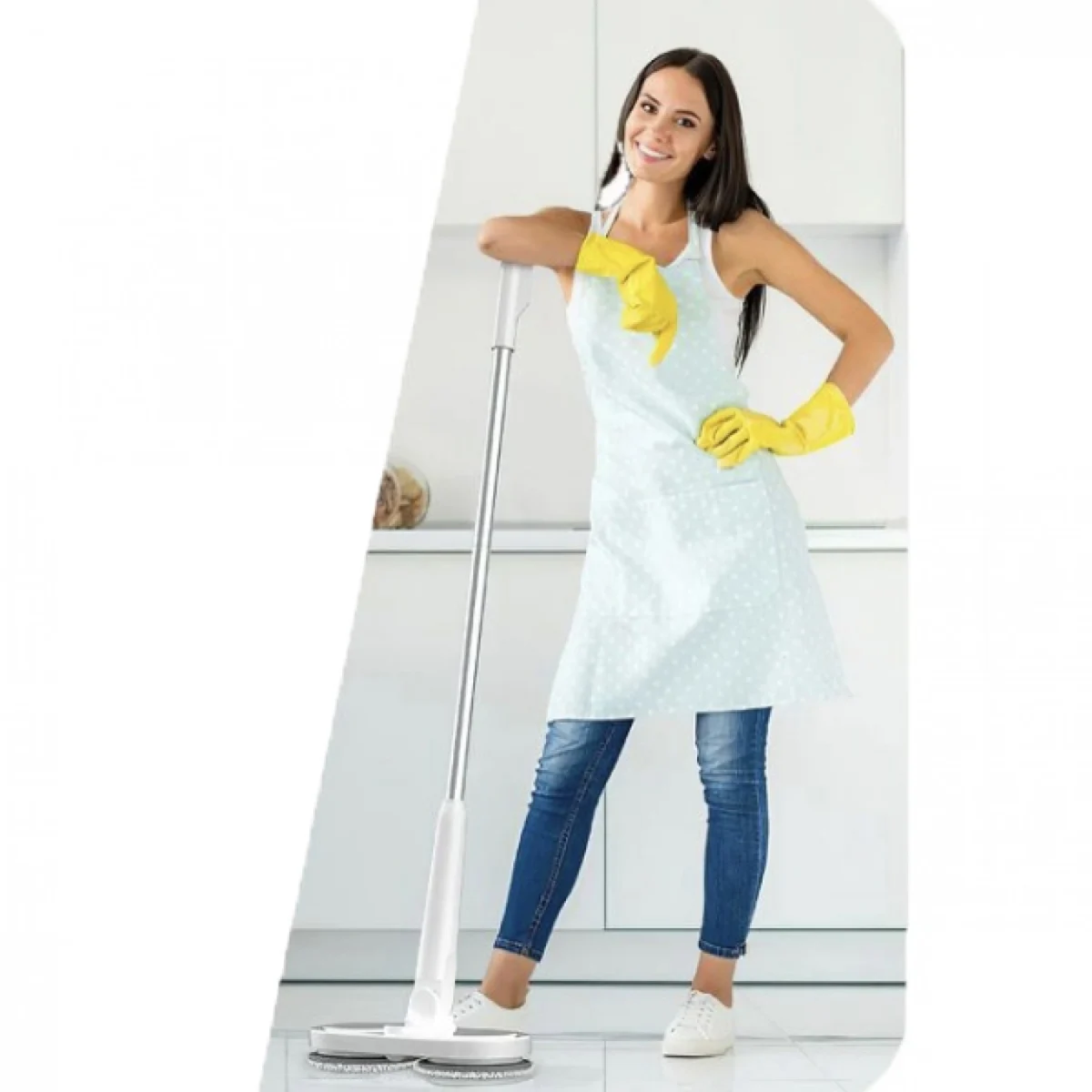 Επαναφορτιζομενη Σκούπα-Σφουγγαρίστρα 2 Κεφαλών XM4