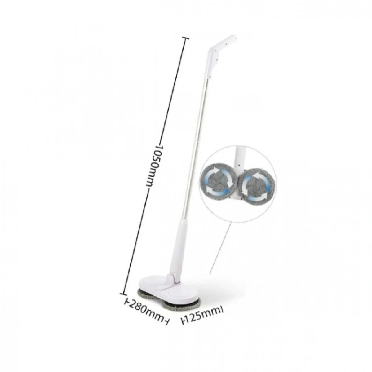 Επαναφορτιζομενη Σκούπα-Σφουγγαρίστρα 2 Κεφαλών XM4