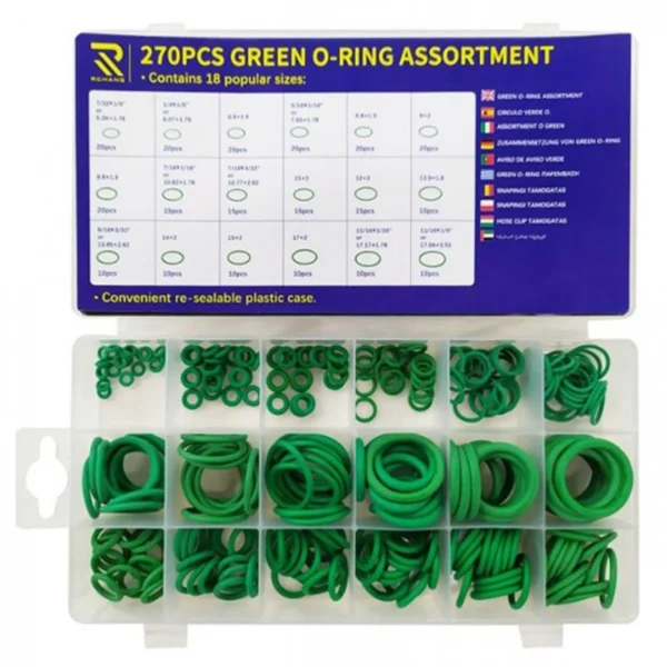 Σετ O-Rings Ψυκτικών 18 Μεγέθη 270τμχ σε Κασετίνα