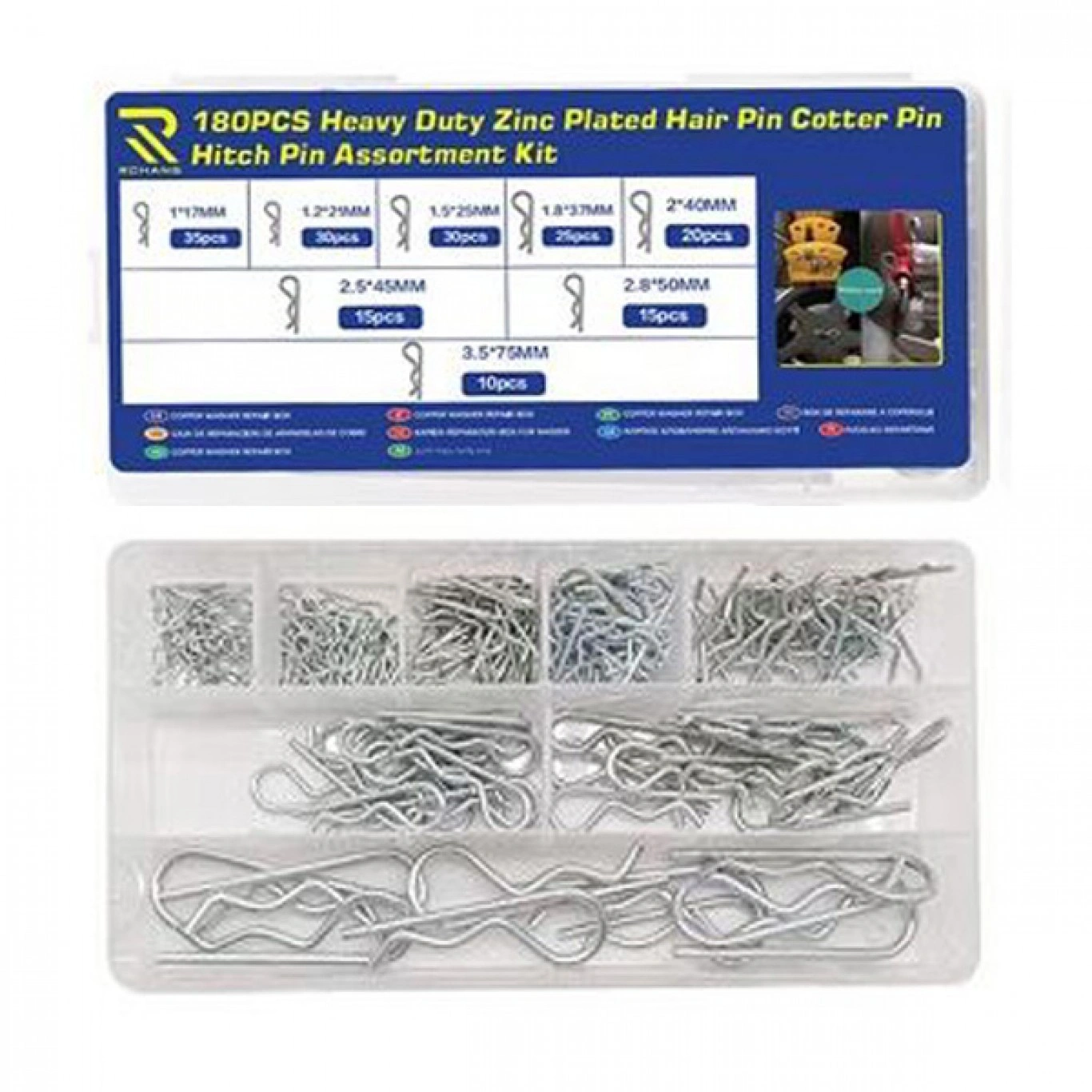 Σετ Κυματιστές Κοπίλιες σε 8 Διαφορετικά Μεγέθη 180 Τεμαχίων σε Κασετίνα Σετ Κυματιστές Κοπίλιες σε 8 Διαφορετικά Μεγέθη 180 Τεμαχίων σε Κασετίνα