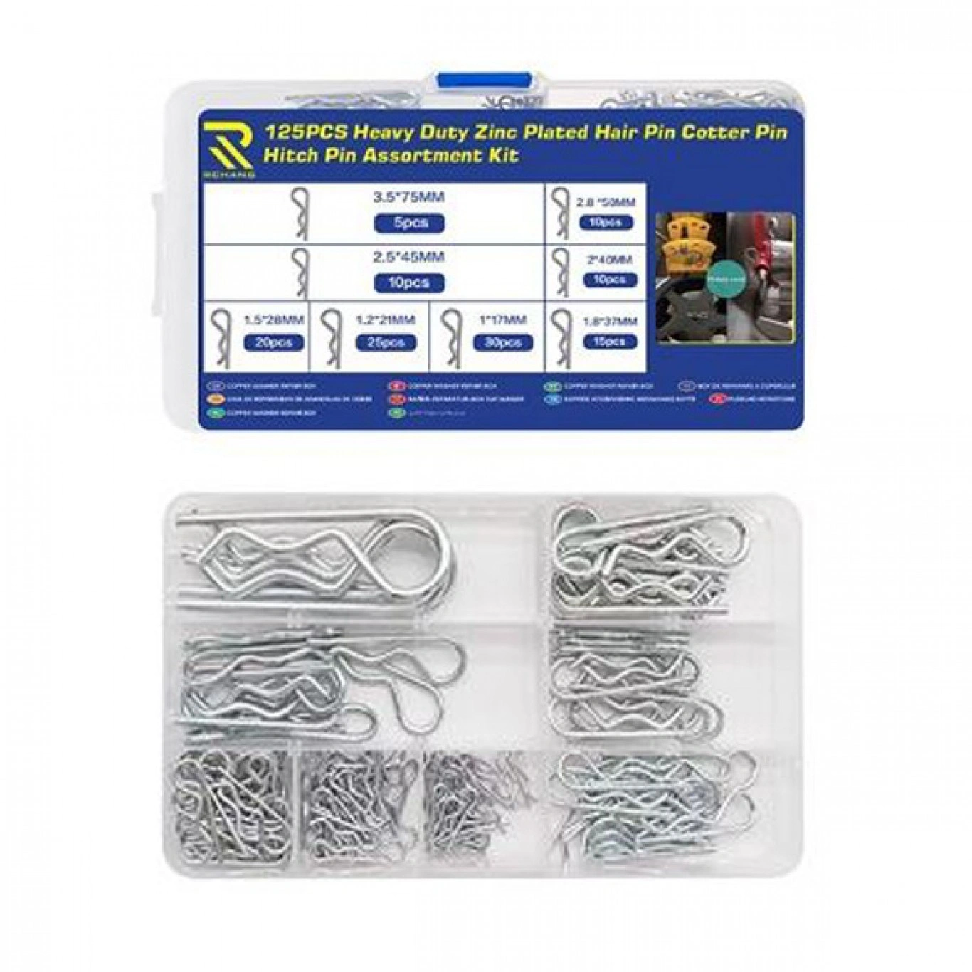 Σετ Κυματιστές Κοπίλιες σε 8 Διαφορετικά Μεγέθη 125 Τεμαχίων σε Κασετίνα Σετ Κυματιστές Κοπίλιες σε 8 Διαφορετικά Μεγέθη 125 Τεμαχίων σε Κασετίνα