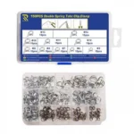 Σετ Σφιγκτήρων Σωλήνα Διπλού Ελατηρίου 10 Μεγέθη 150τεμ. σε Κασετίνα