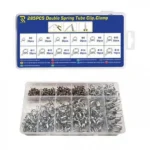 Σετ Σφιγκτήρων Σωλήνα Διπλού Ελατηρίου 12 Μεγέθη 285τεμ. σε Κασετίνα