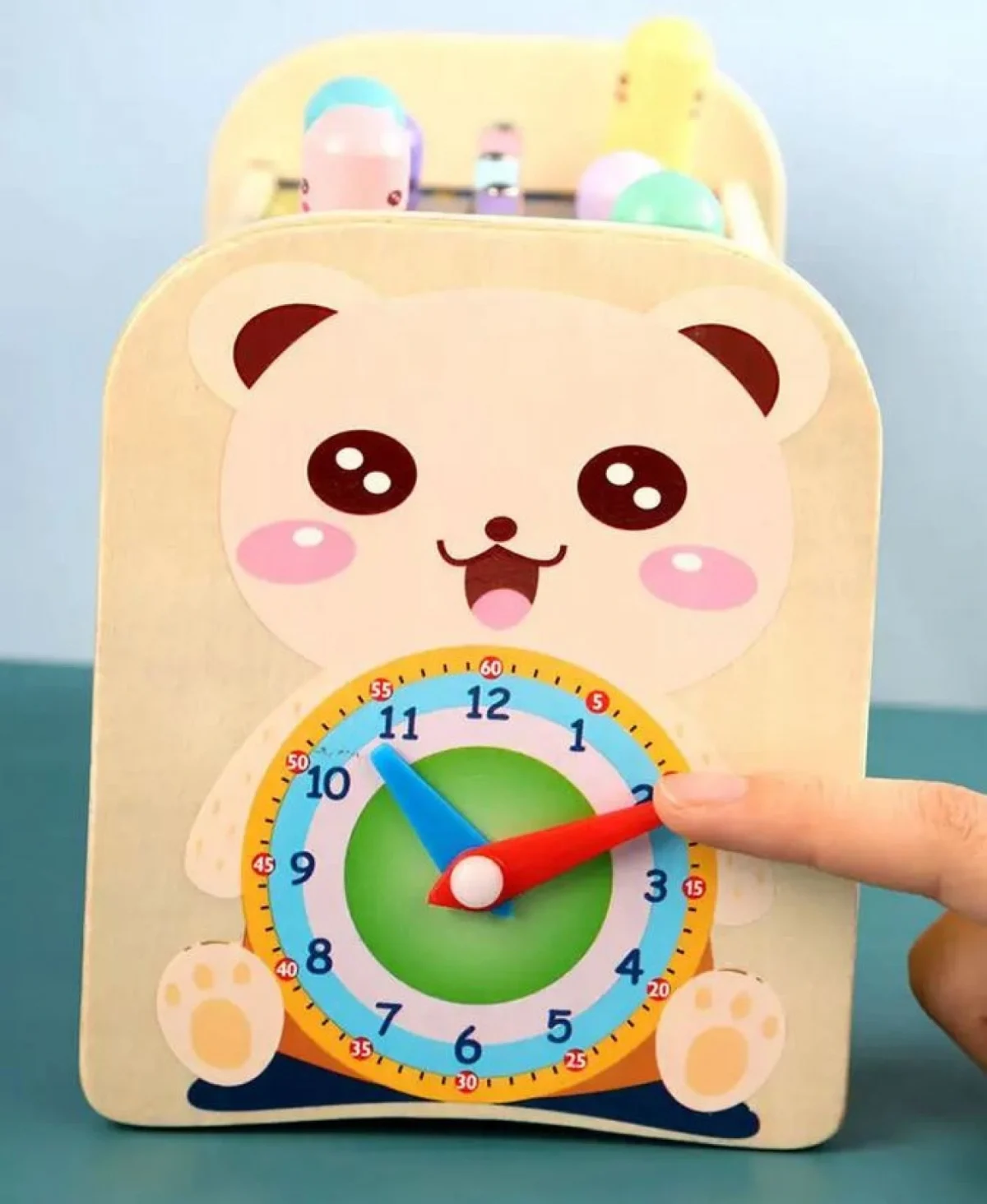 7 σε 1 Ξύλινο Διαδραστικό Παιδικό Παιχνίδι