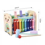 7 σε 1 Ξύλινο Διαδραστικό Παιδικό Παιχνίδι