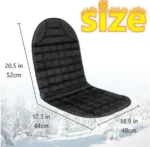 Θερμαινόμενο Κάλυμμα Καθίσματος Αυτοκινήτου 12v Μαύρο