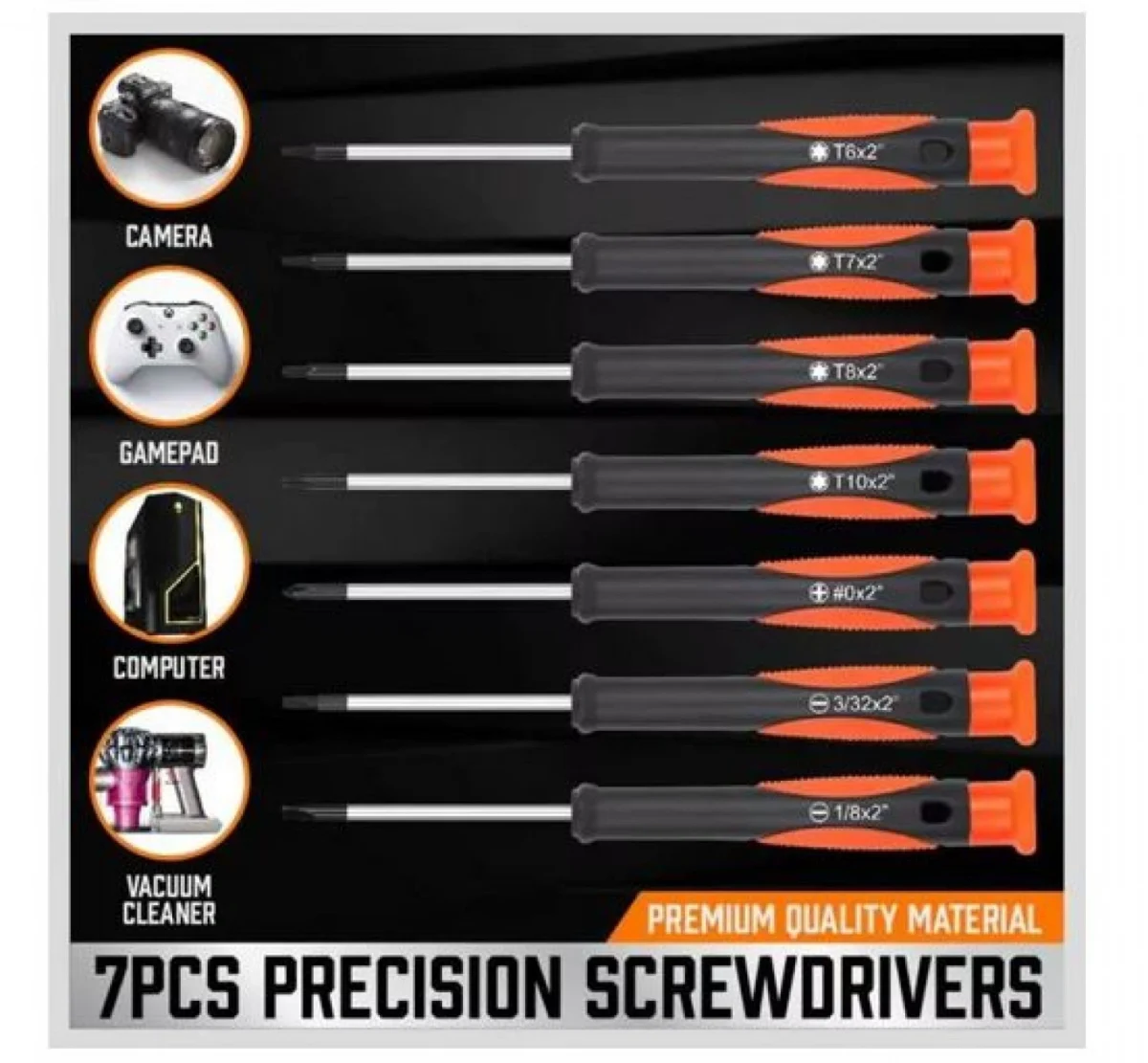 Σετ 100 Μαγνητικών Κατσαβιδιών από Ανοξείδωτο Χάλυβα με Ραφιέρα - Βάση