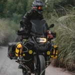 Αδιάβροχος PVC Roll Top Σάκος Μοτοσυκλέτας 66 L, Τσάντα Μηχανής με Λάστιχα & Ιμάντα Ώμου, Ανακλαστικές Λωρίδες