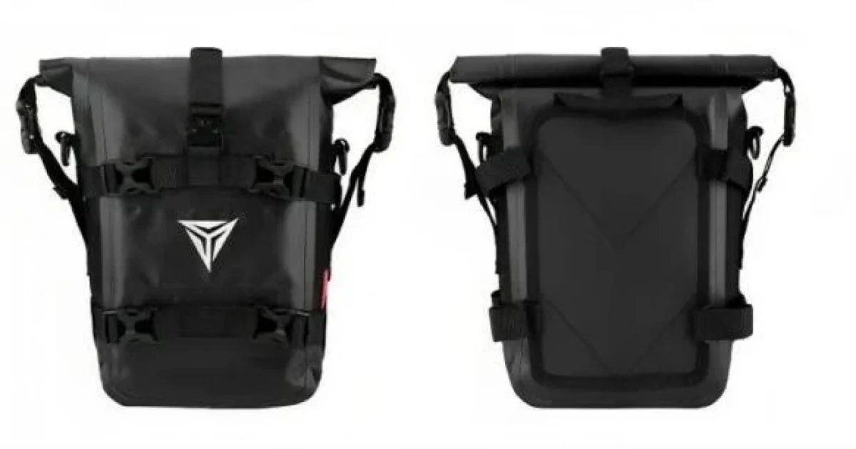 Αδιάβροχος PVC Roll Top Σάκος Μοτοσυκλέτας 66 L, Τσάντα Μηχανής με Λάστιχα & Ιμάντα Ώμου, Ανακλαστικές Λωρίδες