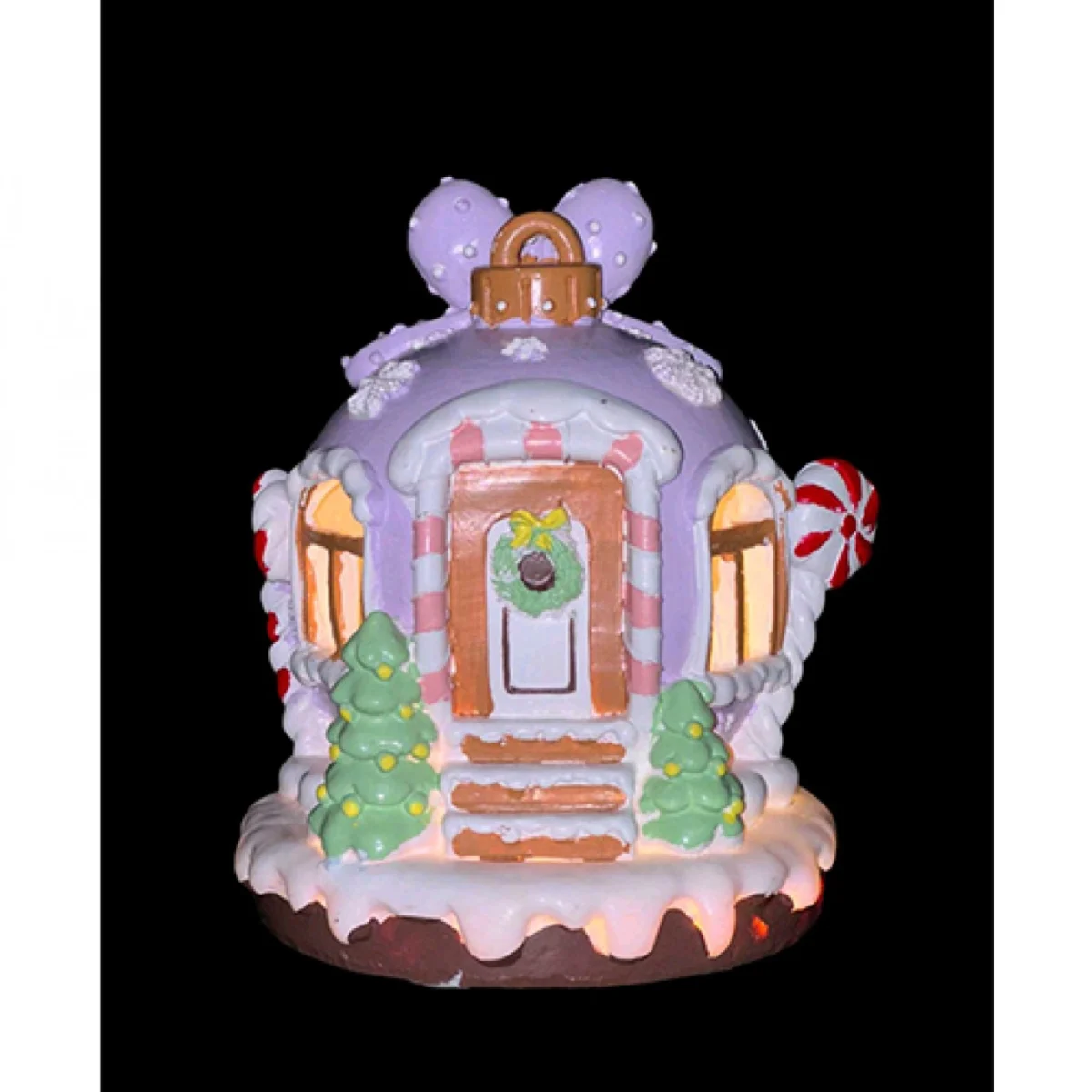 Χριστουγεννιάτικο Διακοσμητικό Σπίτι Πήλινο με Φως και Μουσική (20x16cm)