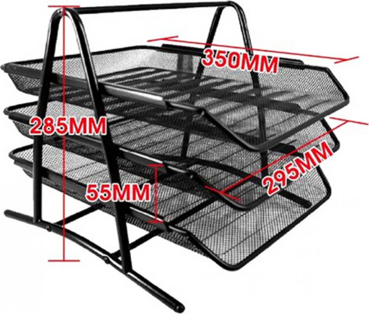 Μεταλλικος Δίσκος - Συρταριέρα Αχειοθέτησης Εγγράφων 3 Θέσεων 28.5x35x29.5cm