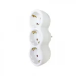 Πολύπριζο Λευκό με 3 Σούκο On/Off 250V/3680W με Παιδική Προστασία