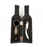 Σετ 3 Αξεσουάρ Κρασιού σε Θήκη με Σχήμα Μπουκάλι Κρασιού Vino Vicenza