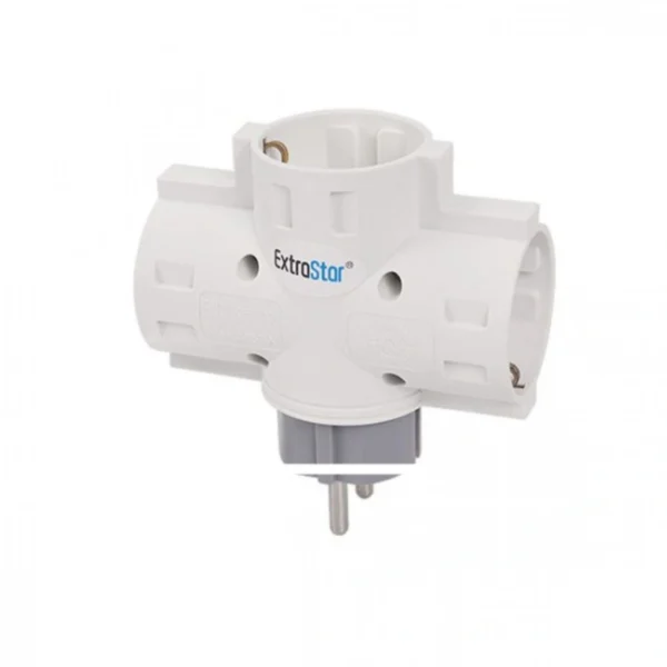 Πολύπριζο Τάφ Λευκό με 3 Σούκο On/Off 250V/3680W με Παιδική Προστασία