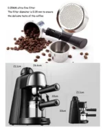 Μηχανή Espresso και Cappuccino 800W Πίεσης 5bar Μαύρη – Sokany SK-6810