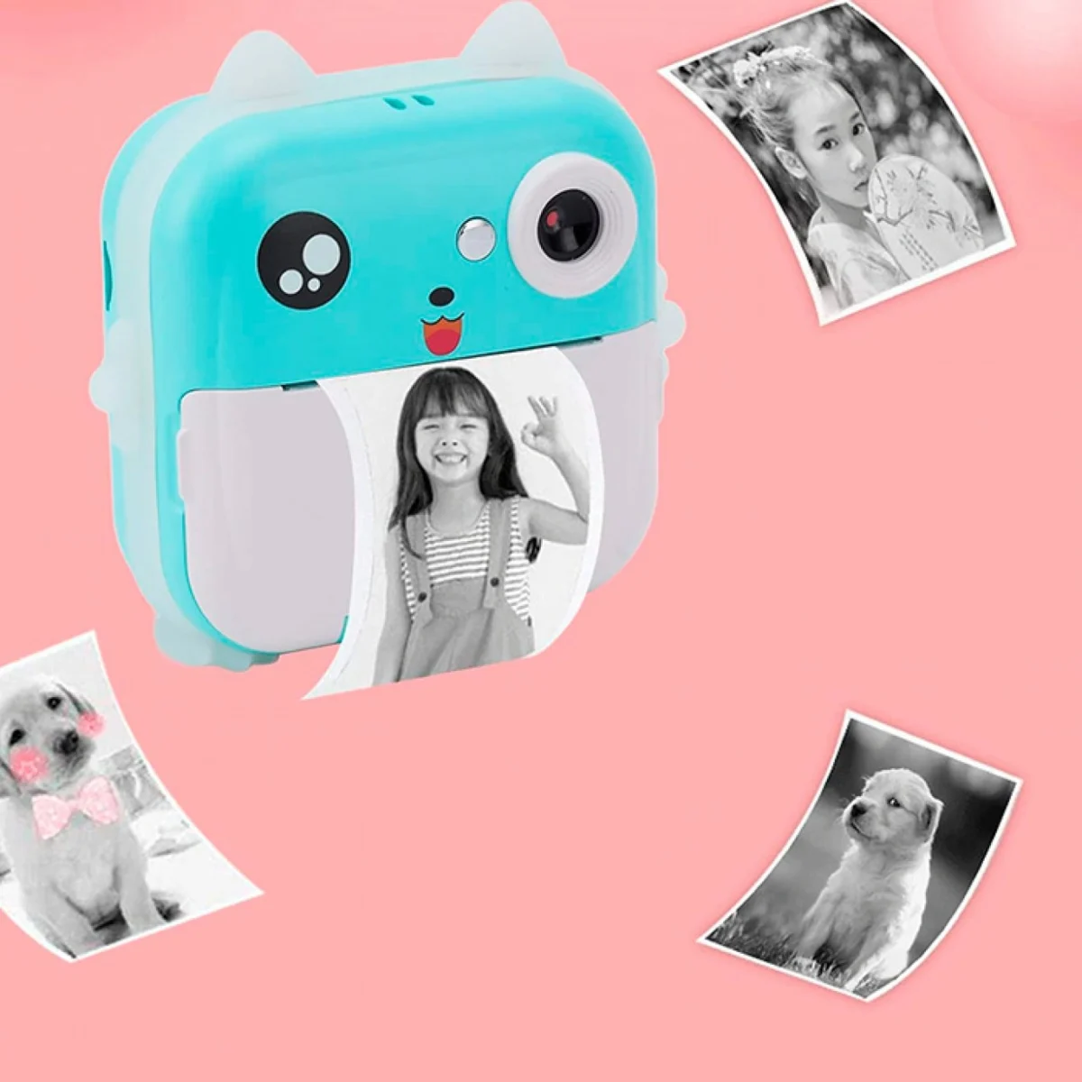 InstantPrint Παιδική Κάμερα/Εκτυπωτής για Αμεση Εκτύπωση Φωτογραφιών