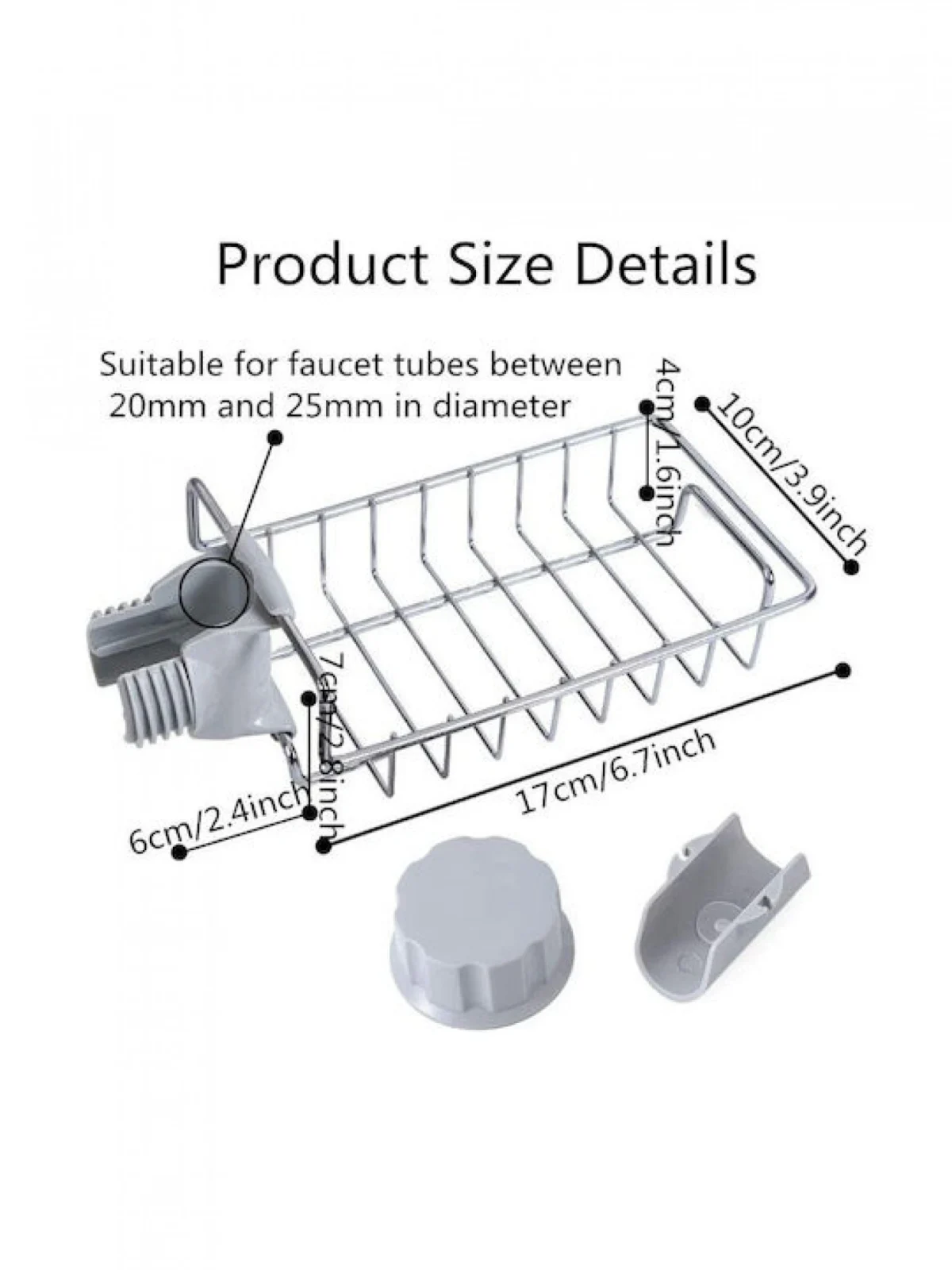 Σπογγοθήκη Επιτοίχια Inox Ασημί