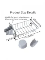 Σπογγοθήκη Επιτοίχια Inox Ασημί
