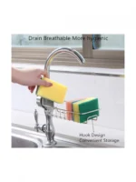 Σπογγοθήκη Επιτοίχια Inox Ασημί