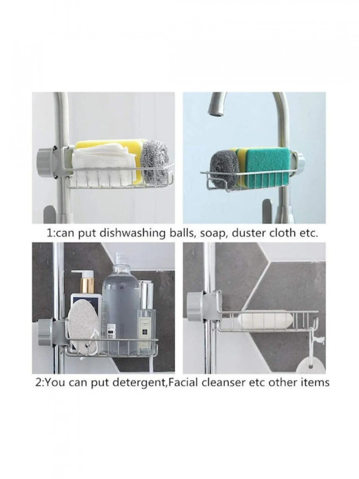 Σπογγοθήκη Επιτοίχια Inox Ασημί