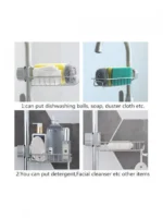 Σπογγοθήκη Επιτοίχια Inox Ασημί