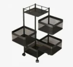 Τρόλεϊ Κουζίνας Μεταλλικό 4 Θέσεων & 1 Ράφι 27x27x78,5cm Next