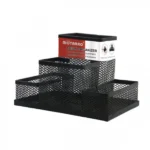 Μολυβοθήκη απο Μαύρο Μεταλλικο Πλέγμα, 4 Θέσεων