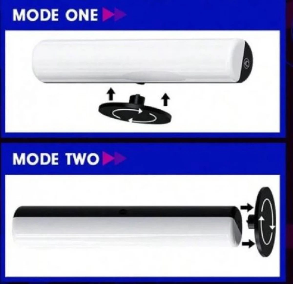 Διακοσμητική Μπάρα Φωτισμού LED RGB Επαναφορτιζόμενη Sound-Sensitive με Βάση Στήριξης