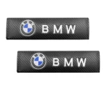 Σετ 2τμχ Κεντητά Μαξιλαράκια Ζώνης BMW σε Carbon Μαύρο Χρώμα
