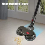 Εξάρτημα Σφουγγαρίστρας για Ηλεκτρική Σκούπα Dyson V7 V8 V10 V11 με 2 Περιστρεφόμενες Κεφαλές και 4 Πανάκια