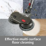 Εξάρτημα Σφουγγαρίστρας για Ηλεκτρική Σκούπα Dyson V7 V8 V10 V11 με 2 Περιστρεφόμενες Κεφαλές και 4 Πανάκια