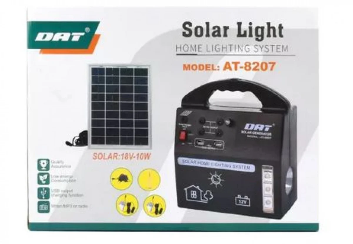 Ηλιακό Σύστημα Φωτισμού με 3 λάμπες LED, Ραδιόφωνο, MP3 και Bluetooth GD-15