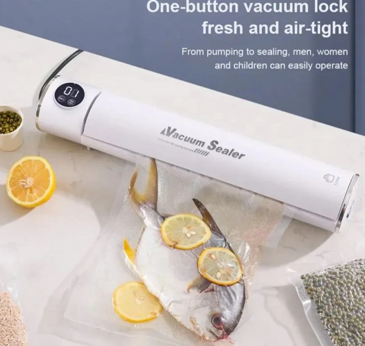 Συσκευή Αεροστεγούς Σφραγίσματος Τροφίμων - DY-008 Vacuum Food Sealer