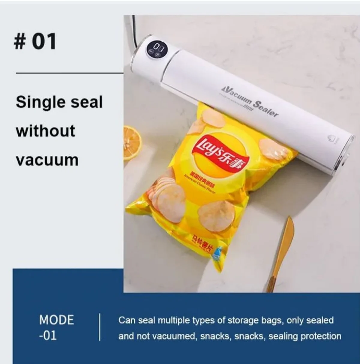 Συσκευή Αεροστεγούς Σφραγίσματος Τροφίμων - DY-008 Vacuum Food Sealer