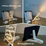 Επιτραπέζιος Φωτιζόμενος Ακρυλικός Πίνακας Σημειώσεων USB με Πλαστική Βάση 20x20cm