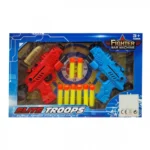 Παιδικό Παιχνίδι Σετ 2 Πιστόλια - Εκτοξευτές με 8 Βέλη και Στόχο