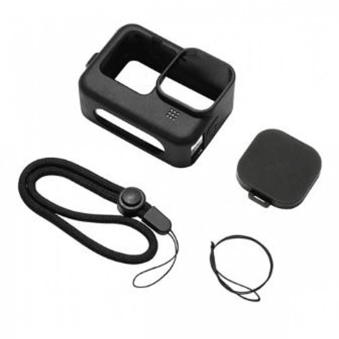 Θήκη Σιλικόνης με Λουράκι και Κάλυμμα Φακού GoPro HERO 9/HERO 10/HERO 11/HERO 12 Μαύρο – PULUZ Θήκη Σιλικόνης με Λουράκι και Κάλυμμα Φακού GoPro HERO 9/HERO 10/HERO 11/HERO 12 Μαύρο – PULUZ