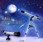 Ερασιτεχνικό Αστρονομικό Τηλεσκόπιο με Zoom 60x, Τρίποδο & Διόπτρα για Παιδιά και Αρχάριους C2158