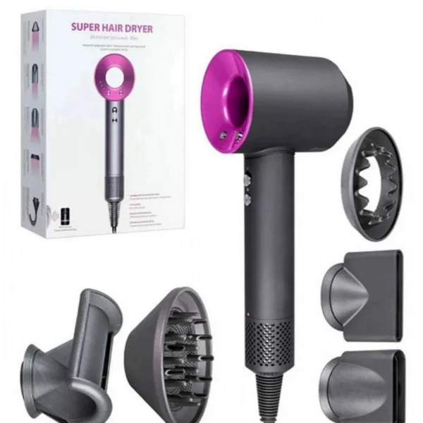 Επαγγελματικό Πιστολάκι Μαλλιών Leafless Hair Dryer με 5 Διαφορετικά Εξαρτήματα