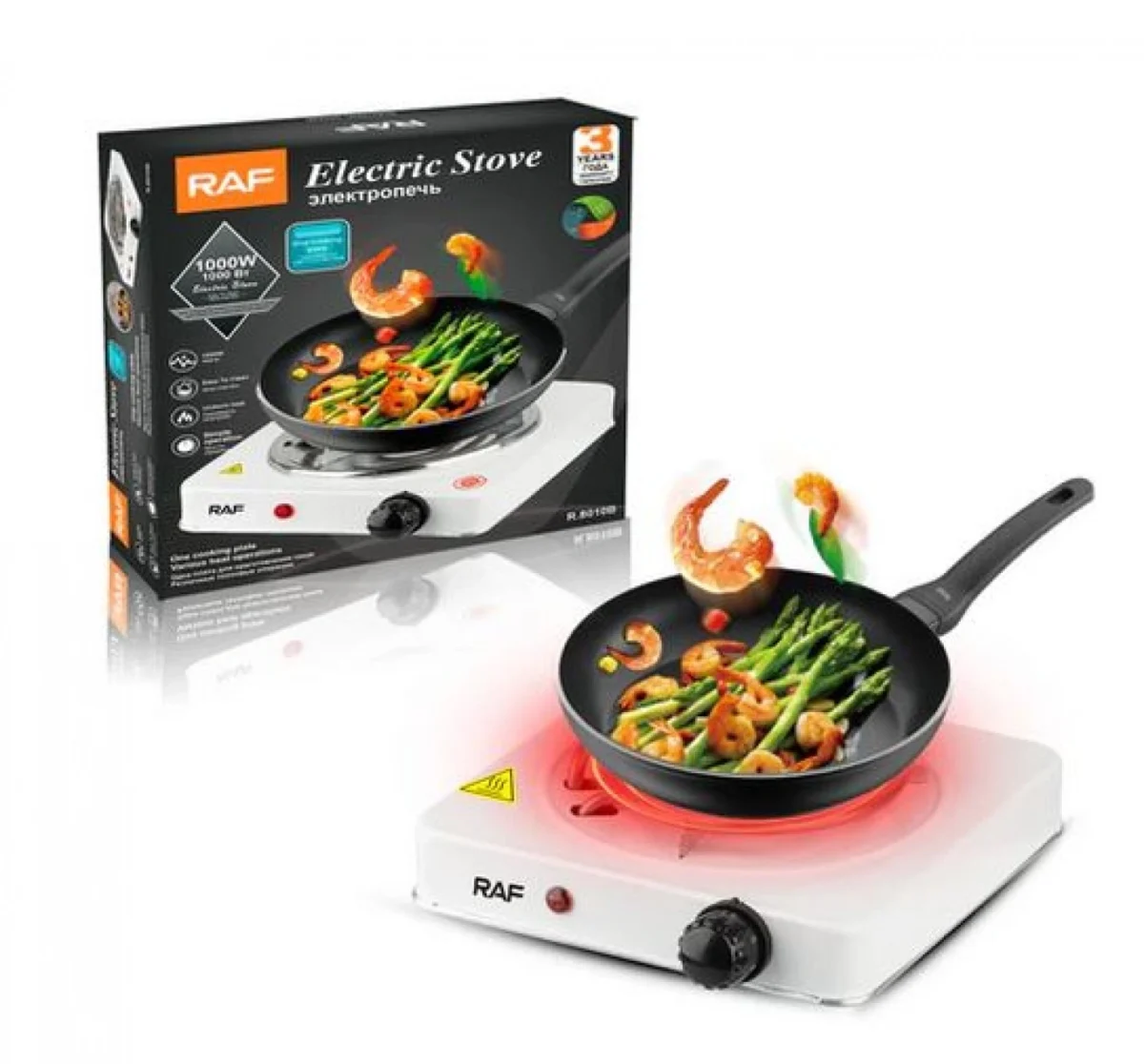 Ηλεκτρική Εστία Κουζίνας 1000W RAF R.8010B