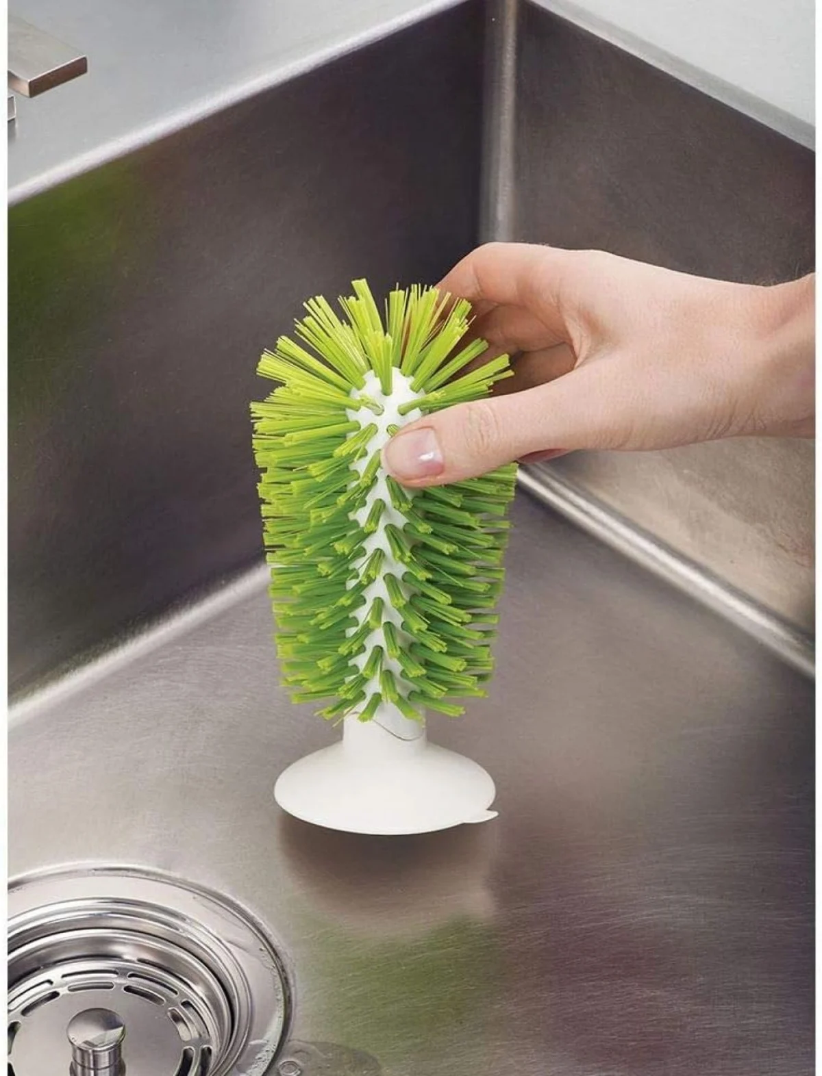 Βούρτσα Καθαρισμού Ποτηριών με Βεντούζα για τον Νεροχύτη