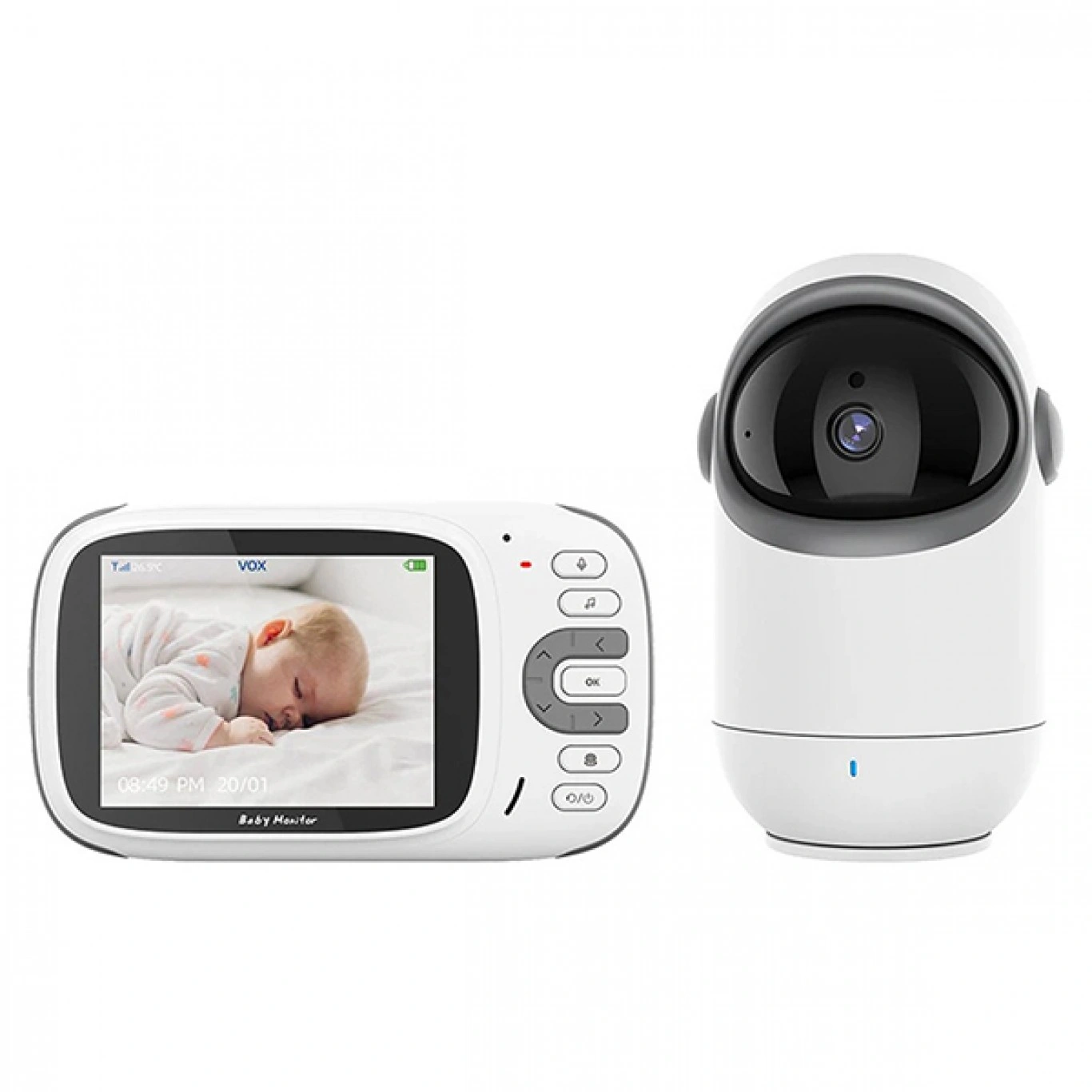 Baby Monitor VB802 Ασύρματη Ενδοεπικοινωνία Μωρού Κάμερα & Οθόνη 3,2" με Αμφίδρομη Επικοινωνία Baby Monitor VB802 Ασύρματη Ενδοεπικοινωνία Μωρού Κάμερα & Οθόνη 3,2" με Αμφίδρομη Επικοινωνία